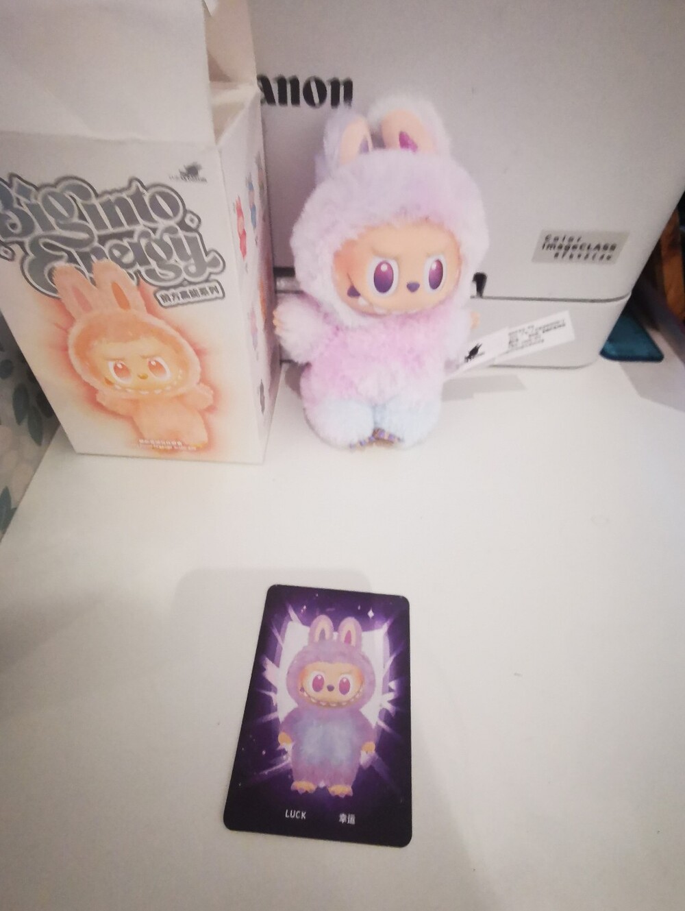 POP MART Labubu Big Into Energy Luck Vinyl Plush Pendant With Box & Card